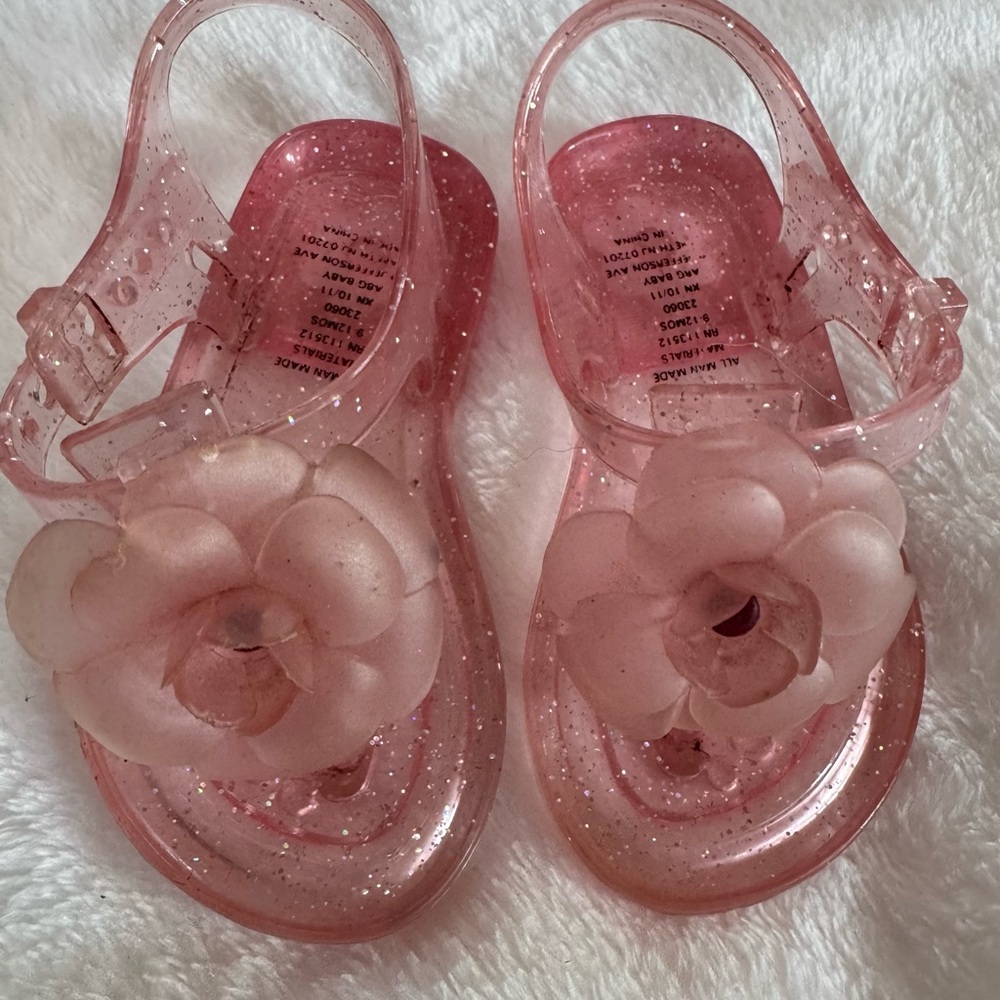Pink Glitter Kids Sandals